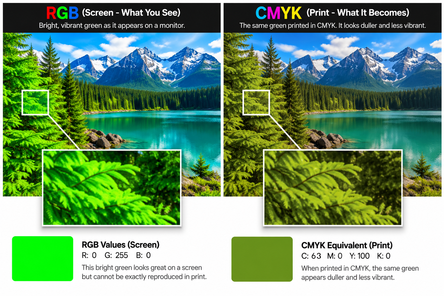 RGB vs CMYK