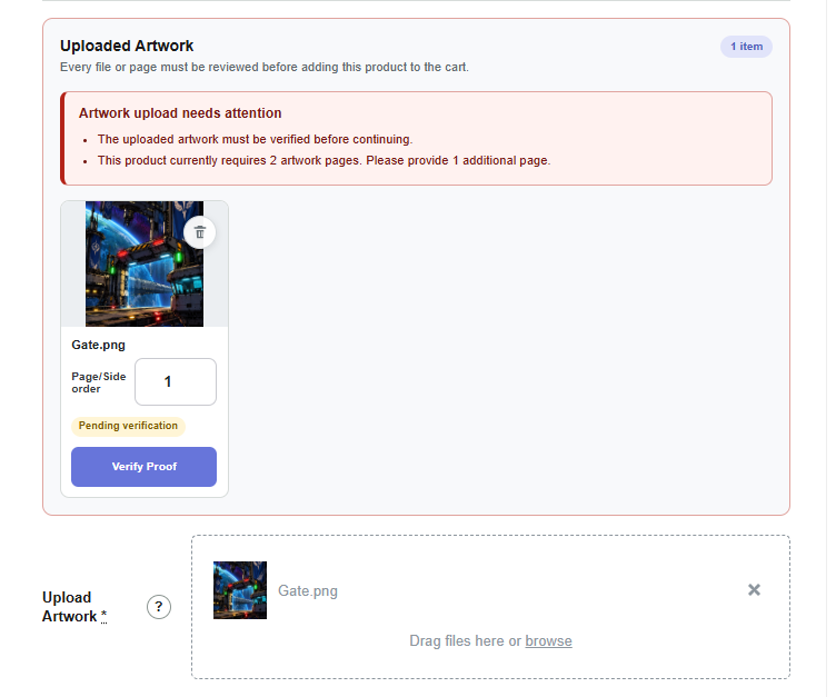How to upload artwork